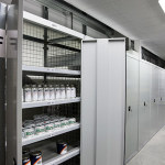 Secure lockers and light duty shelving